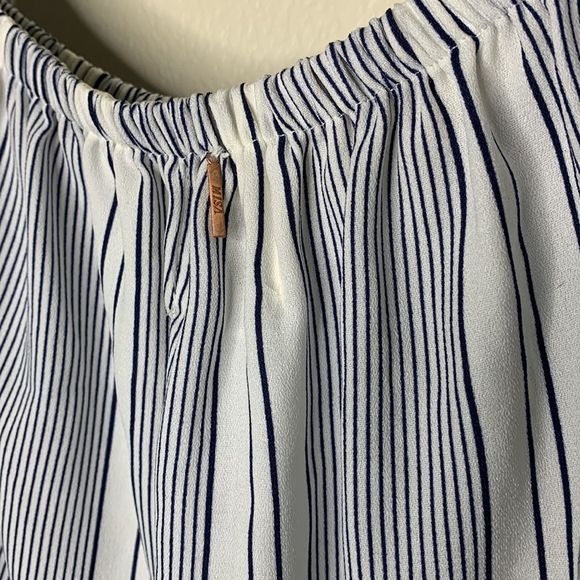 Misa Los Ángeles Brigit Off-the-shoulder Striped Top Size XS - Picture 8 of 12